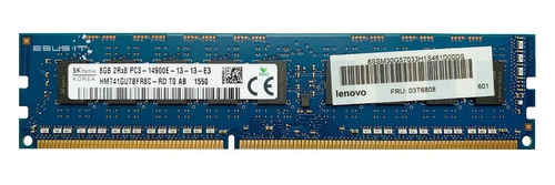 RAM memória 1x 8GB Hynix ECC UNBUFFERED DDR3 2Rx8 1866MHz PC3-14900 UDIMM | HMT41GU7BFR8C-RD