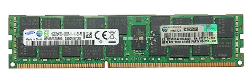 RAM memória 1x 16GB Samsung ECC REGISTERED DDR3 2Rx4 1600MHz PC3-12800 RDIMM | M393B2G70BH0-CK0