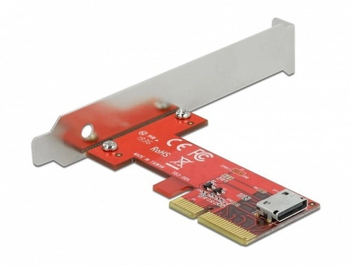 Delock Kártya PCI Express 1x OCuLink SFF-8612 low profile | 90482