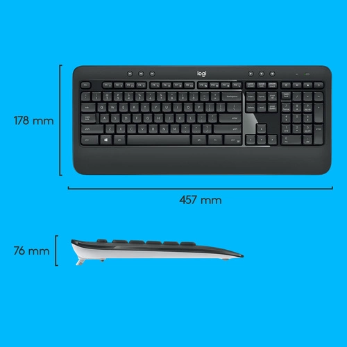 Vezeték nélküli billentyűzet Logitech Advanced MK540 QWERTY