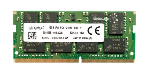 RAM memória 1x 16GB Kingston SO-DIMM DDR4 2400MHz PC4-19200 | KCP424SD8/16