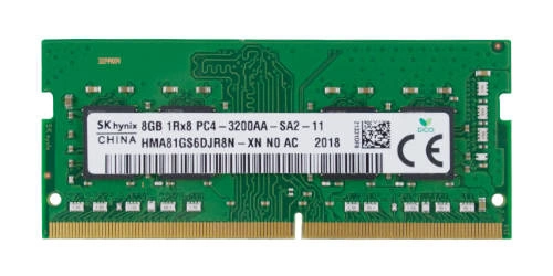 RAM memória 1x 8GB Hynix SO-DIMM DDR4 3200MHz PC4-25600 | HMA81GS6DJR8N-XN