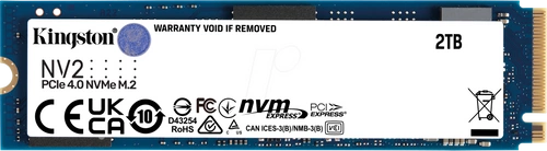 SSD Merevlemez Kingston NV2 2TB M.2 NVMe 4.0 | SNV2S/2000G