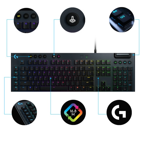 Wired billentyűzet Logitech G G815 QWERTY