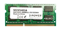 RAM memória 1x 8GB 2-POWER SO-DIMM DDR3 1866MHz PC3-14900 | MEM5403A