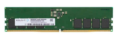 RAM memória 1x 16 GB ESUS IT ECC UNBUFFERED DDR5 1Rx8 4800MHz PC5-38400 UDIMM | ESUD54800ES8/16G