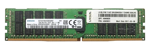 RAM memória 1x 16GB Lenovo ThinkServer & System X DDR4 2Rx4 2400MHz ECC REGISTERED DIMM | 46W0829 
