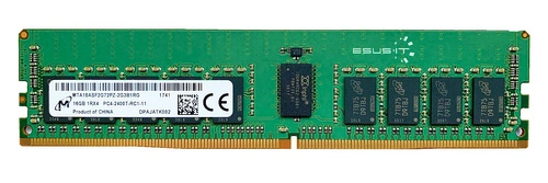 RAM memória 1x 16GB Micron ECC REGISTERED DDR4 1Rx4 2400MHz PC4-19200 RDIMM | MTA18ASF2G72PZ-2G3