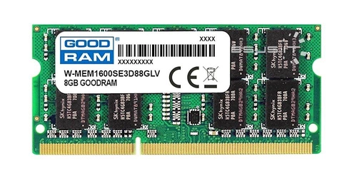 RAM memória 1x 8GB GoodRAM SO-DIMM DDR3 1600MHz PC3-12800 | W-MEM1600SE3D88GLV