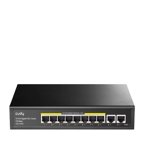 Kapcsoló Cudy 10x 1Gb 120 W  PoE+