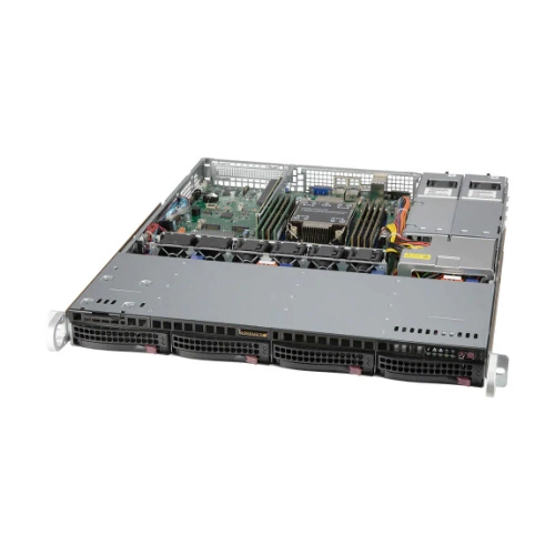 Szerver Platform Supermicro 1U 510P-MR SYS-510P-MR Intel x 1 DDR4 x 8 4 x 3.5" SATA/SAS/NVME PSU 1+1