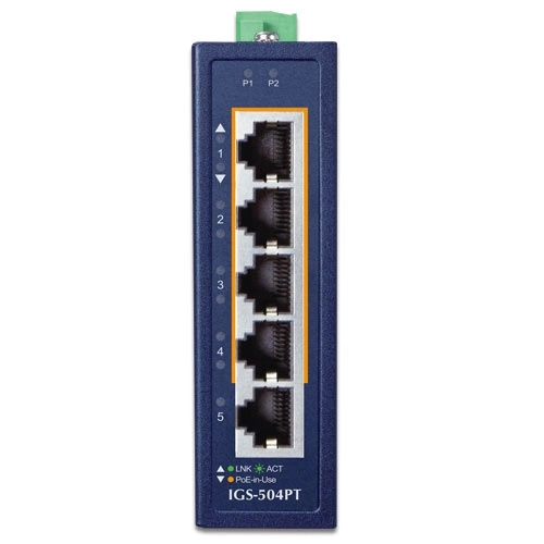 Kapcsoló Planet IGS-504PT 5x 1Gb 120 W PoE+