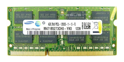 RAM memória 1x 4GB Samsung SO-DIMM DDR3 1600MHz PC3-12800 | M471B5273CH0-YK0