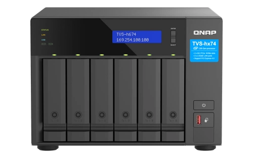 NAS-kiszolgáló QNAP TVS-h674-i3-16G 6x SSD | HDD SATA 16GB RAM