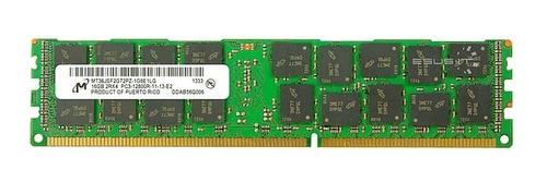 RAM memória 1x 16GB Micron ECC REGISTERED DDR3  1600MHz PC3-12800 RDIMM | MT36JSF2G72PZ-1G6