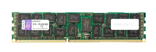 RAM memória 1x 16GB Kingston ECC REGISTERED DDR3  1600MHz PC3-12800 RDIMM | KTH-PL316/16G