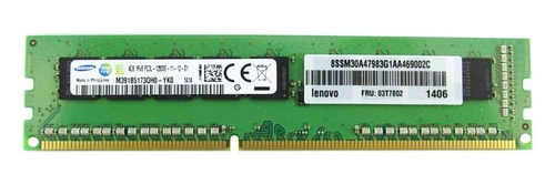 RAM memória 1x 4GB Samsung ECC UNBUFFERED DDR3  1600MHz PC3-12800 UDIMM | M391B5173QH0-YK0