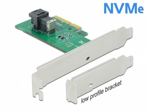 Delock Kártya PCI Express x4 1x NVMe SFF-8643 low profile | 90437