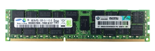 RAM memória 1x 16GB Samsung ECC REGISTERED DDR3  1333MHz PC3-10600 RDIMM | M393B2G70BH0-YH9