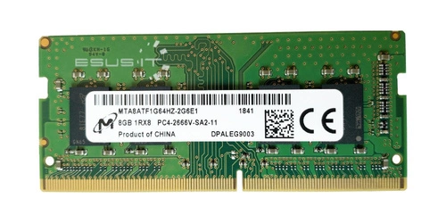RAM memória 1x 8GB Micron SO-DIMM DDR4 2666MHZ PC4-21300 | MTA8ATF1G64HZ-2G6
