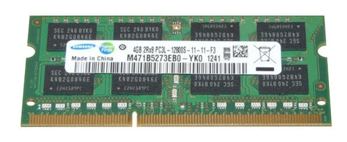 RAM memória 1x 4GB Samsung SO-DIMM DDR3 1600MHz PC3-12800 | M471B5273EB0-YK0 
