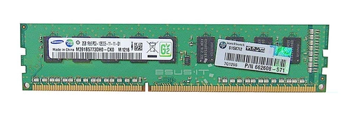 RAM memória 1x 2GB Samsung ECC UNBUFFERED DDR3  1600MHz PC3-12800 UDIMM | M391B5773DH0-CK0