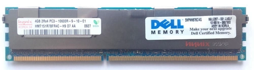 RAM memória 1x 4GB DELL PowerEdge & Precision Workstation DDR3 1333MHz ECC REGISTERED DIMM | SNPNN876C/4G 