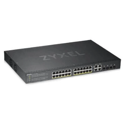 Kapcsoló Zyxel GS192024HPV2-EU0101F 24x RJ-45 10/100/1000 Mbps 4x RJ-45/SFP 375 W PoE+
