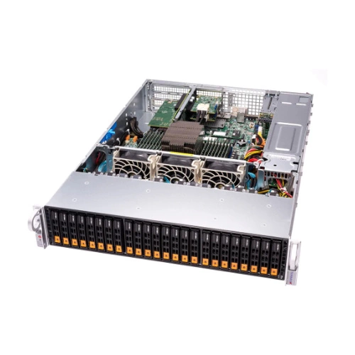 Szerver Platform Supermicro 2U 2114S-WN24RT AS-2114S-WN24RT AMD x 1 DDR4 x 16 24 x 2.5" NVMe PSU 1+1