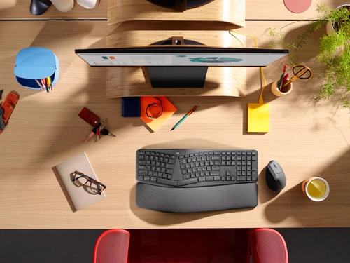 Vezeték nélküli billentyűzet Logitech ERGO K860 for Business QWERTZ (DE)
