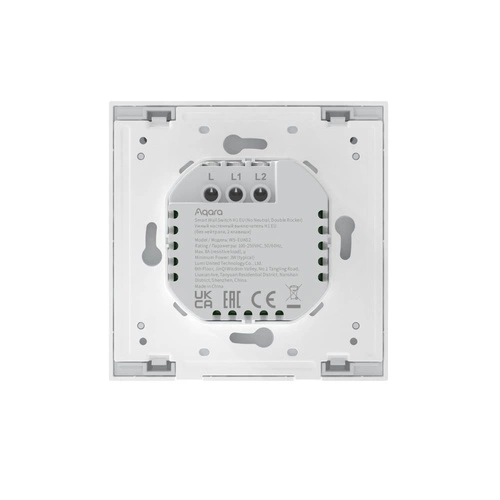 Intelligens kapcsoló Aqara Smart Wall Switch H1 EU (No Neutral) | WS-EUK02