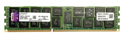 RAM memória 1x 16GB Kingston ECC REGISTERED DDR3 2Rx4 1333MHz PC3-10600 RDIMM | KCS-B200ALV/16G