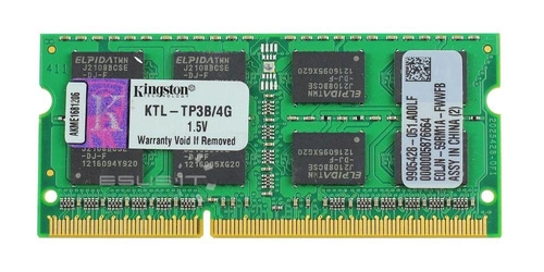 RAM memória 1x 4GB Kingston SO-DIMM DDR3 1333MHz PC3-10600 | KTL-TP3B/4G