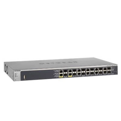 Kapcsoló Netgear GSM7212F-100NES 12x 10/100/1000 12x SFP 150 W PoE+