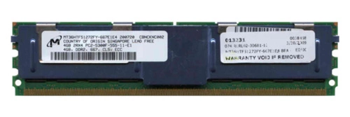 RAM memória 1x 4GB IBM ThinkServer & System X DDR2 667MHz ECC FULLY BUFFERED DIMM | 39M5796 