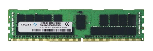 RAM memória 1x 8GB ESUS IT ECC REGISTERED DDR4 1Rx8 3200MHz PC4-25600 RDIMM | ESUD43200RS8/8G