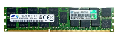 RAM memória 1x 16GB Samsung ECC REGISTERED DDR3 2Rx4 1600MHz PC3-12800 RDIMM | M393B2G70QH0-YK0