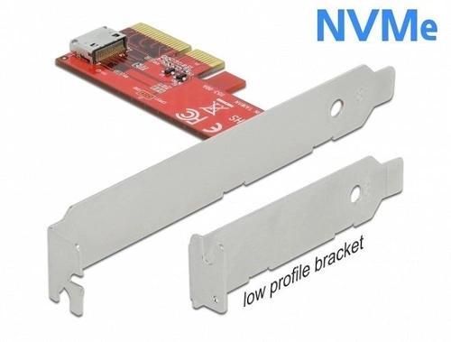 Delock Kártya PCI Express 1x OCuLink SFF-8612 low profile | 90482