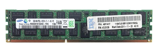 RAM memória 1x 8GB Samsung ECC REGISTERED DDR3  1066MHz PC3-8500 RDIMM | M393B1K73DH0-YF8
