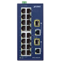 Kapcsoló Planet IFGS-1822TF 16x 100Mb 2x RJ-45/SFP
