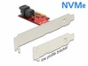 Delock Kártya PCI Express x4 1x SFF-8643 NVMe - low profile | 889535