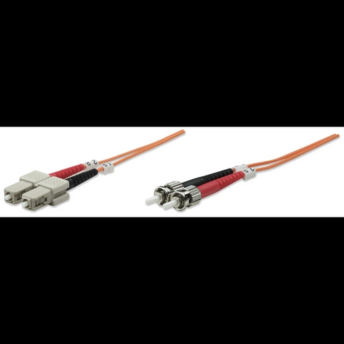 Patchcord INTELLINET ST/UPC-SC/UPC Duplex Multi Mode 5 m
