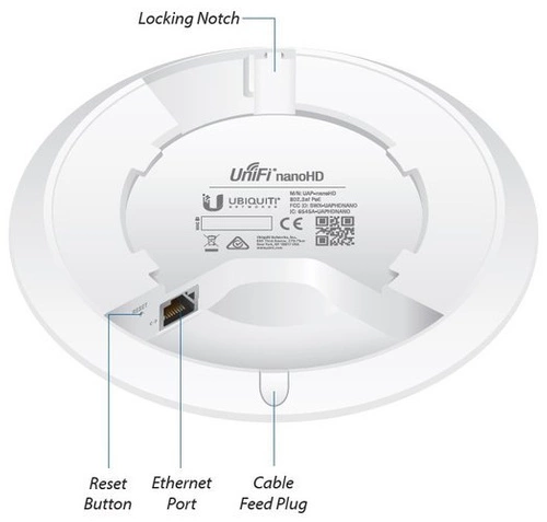Hozzáférési Pont Ubiquiti UAP-NANOHD-3 2,4 GHz | 5 GHz 1733 Mbps 802.11a/b/g/n/ac-wave2