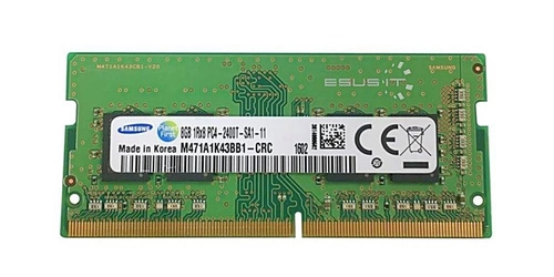 RAM memória 1x 8GB Samsung SO-DIMM DDR4 2400MHz PC4-19200 | M471A1K43BB1-CRC