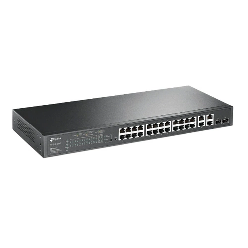 Kapcsoló TP-LINK TL-SL2428P 26x 100Mb 2x RJ-45/SFP 250 W PoE+
