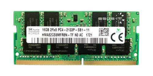 RAM memória 1x 16GB Hynix SO-DIMM DDR4 2133MHz PC4-17000 | HMA82GS6MFR8N-TF