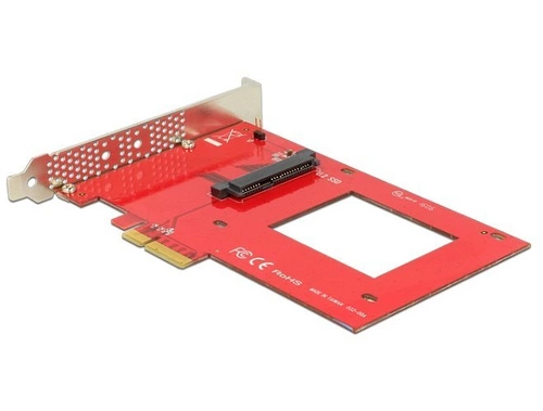Delock Kártya PCI Express x4 > 1x U.2 NVMe SFF-8639 | 89469