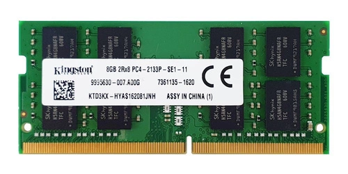 RAM memória 1x 8GB Kingston SO-DIMM DDR4 2133MHz PC4-17000 | KTD3KX-HYA