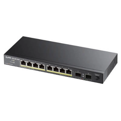 Kapcsoló Zyxel GS1100-10HP-EU0101F 8x 10/100/1000 2x SFP 240 W PoE+