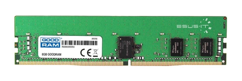 RAM memória 1x 8GB GoodRAM ECC UNBUFFERED DDR4 1Rx8 2400MHz PC4-19200 UDIMM | W-MEM2400E4S88G